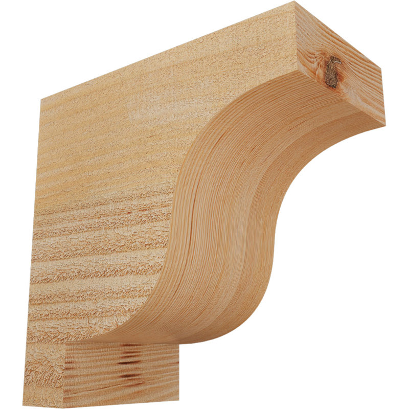 Newport Corbel, H 8 po x l 4 po x P 8 po, Sapin de Douglas, Sciage brut