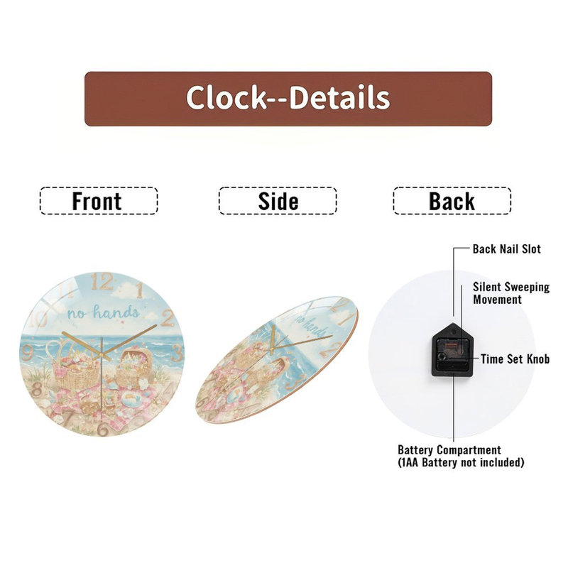 Horloge murale 12 po