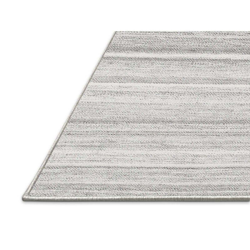 Tapis à motif abstrait gris / noir, Rectangle 8 pi x 10 pi