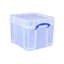 Box Plastic Storage Bonus Pack 3 x 35 Litre Clear with XL Lid Clear
