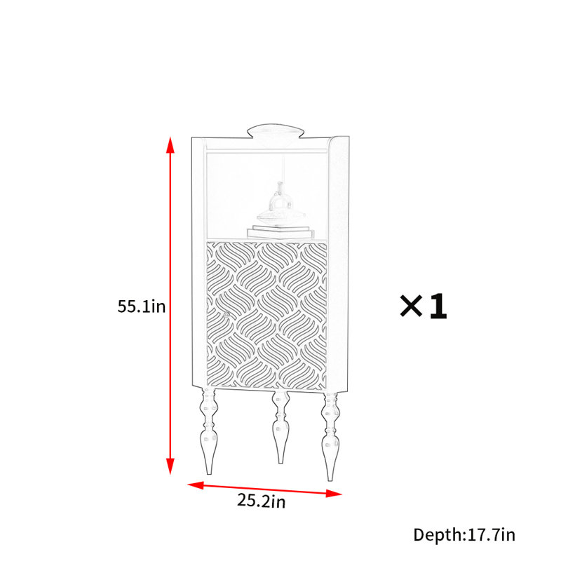 Armoire d'appoint moderne et rétro