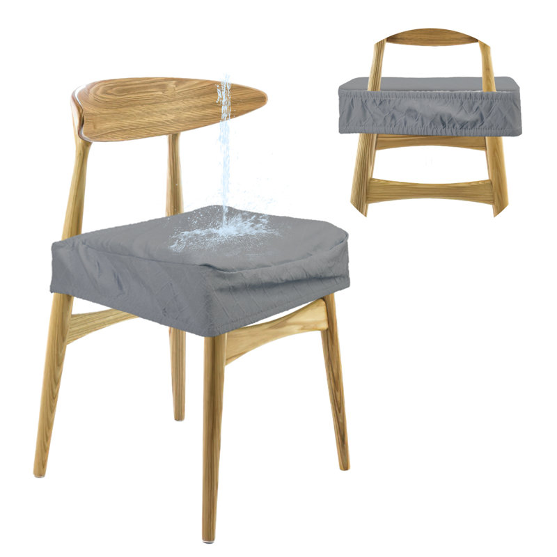 Housses de chaise de salle à manger imperméables, Gris