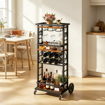 Wine Bottle & Glass Rack