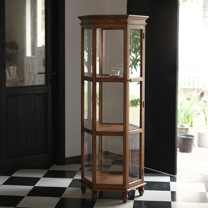 Brown Solid  Wood Display Cases, Brown