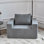 Canapé dans une boîte Canapé en mousse avec coussin, fauteuils à billes pour adultes en mousse rembourrée à haute densité, grand canapé à billes pour salon Chambre à coucher