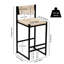 Ensemble de 2 tabourets de bar Honey