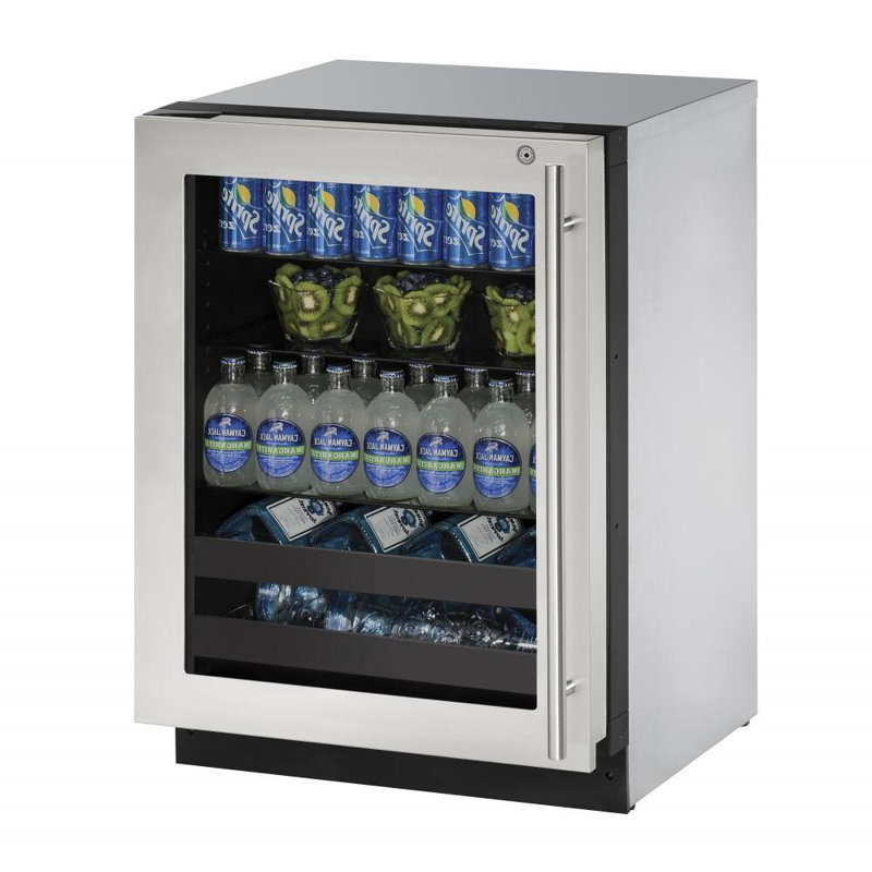 U-Line 23.62'' W Built-In Beverage Cooler with Wine Storage