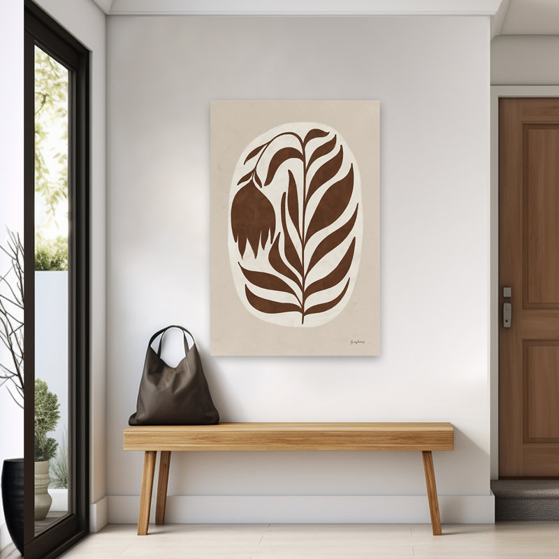 Simplicité florale bohémienne et scandinave I, H 60 po x l 40 po