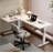 L-Shaped Hand-Crank Adjustable Height Desk-1346835364