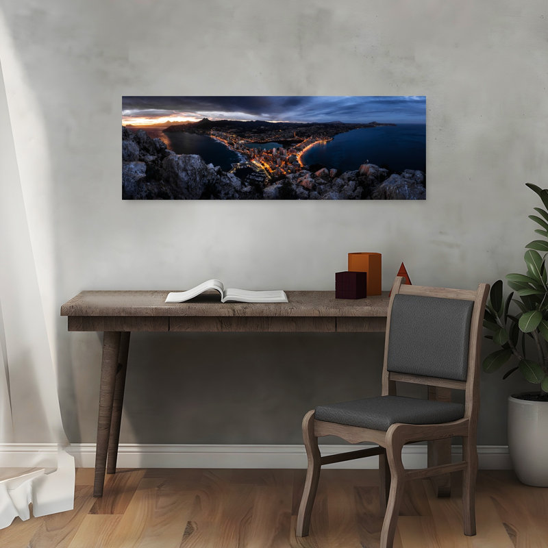 Calp After Sunset by Andrei Ionut Dascalu - Wrapped Canvas Panoramic Print, 91.44 cm H x 30.48 cm W