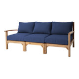Huntington Teak Outdoor Sofa with Sunbrella Cushions