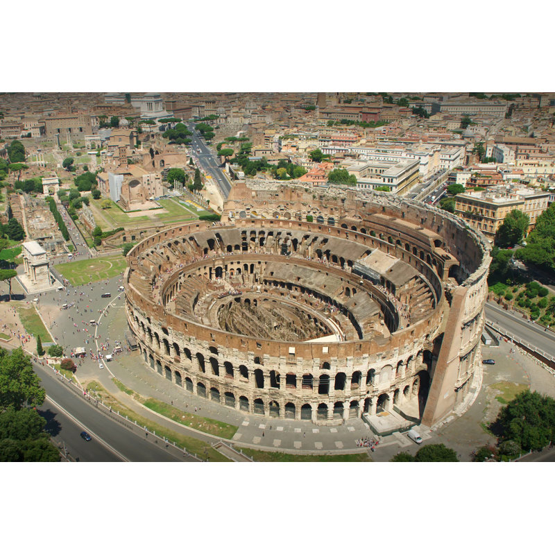 The Roman Colosseum by Nickgavluk - Wrapped Canvas Print, 30cm H x 46cm W