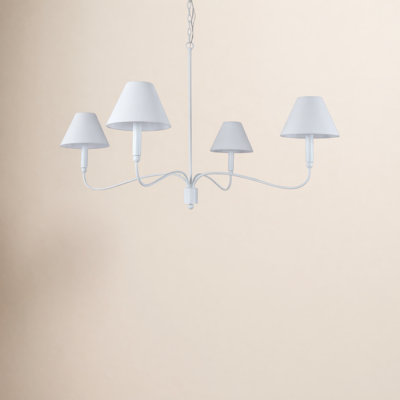 4-Light Dimmable Classic Traditional Chandelier