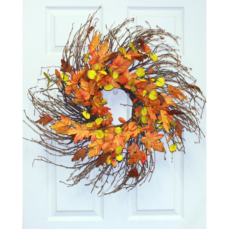 Couronne de brindille naturelle 24 po