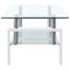 Table basse Table de bout Canapé Table Meuble de salon Verre trempé-1536448135