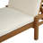 Light Teak Acacia Wood Outdoor Chaise Lounge, Arched Backrest & 5-Position Adjustable Recliner, Weatherproof Patio Reclining Chair For Deck, Lawn & Poolside-884948949