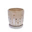 Ensemble de 2 pots de fleurs en céramique avec trou de drainage, pot à fleurs moderne de 8 po pour patio, jardin, rebord de fenêtre-824985877