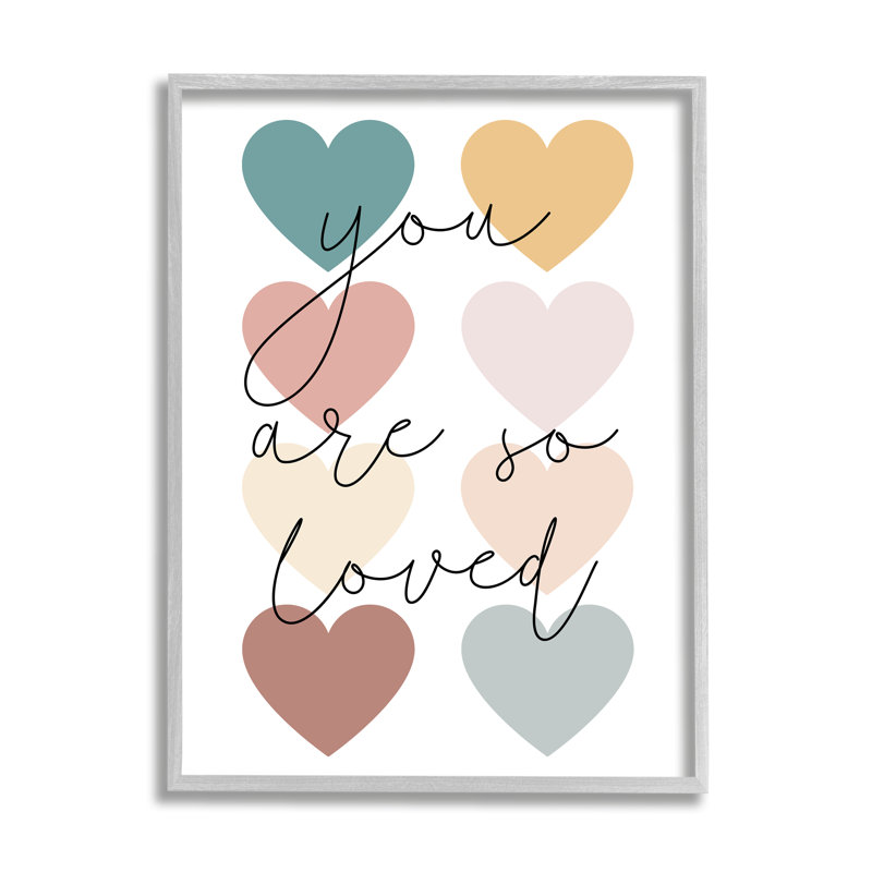 Vous êtes des cœurs aimés par Katie Griggs, Estampe numérique Farmhouse, H 14 po x l 11 po x P 1,5 po