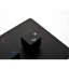 Douche de plafond noire mate pour système de douche luxueux 16 po - Noir, conception hygiénique-124583788