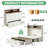 George Oliver Queen Murphy Bed White with Storage Drawers & Shelves, USB/Type-C Charging, RGB LED Lights, Anti-Tip Wall Bed for Small Spaces,Mattress not include