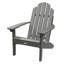 Chaise Adirondack en plastique avec repose-pieds Anette-246642432