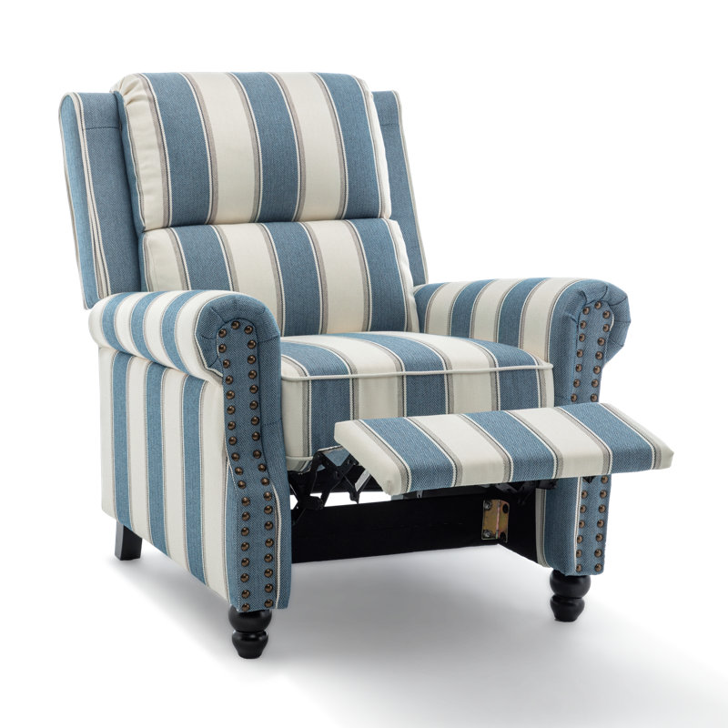 Ameiah Recliner, Stripe Navy