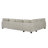 Versatile U-Shaped Sectional Sofa with Movable Ottoman and Storage Pockets