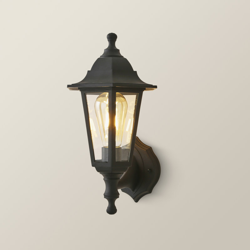 Mcmahan Outdoor Wall Lantern, Black