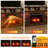 Fireplace TV Stand w/ Remote Controls & Thermostat Storage Cabinets -2005074544