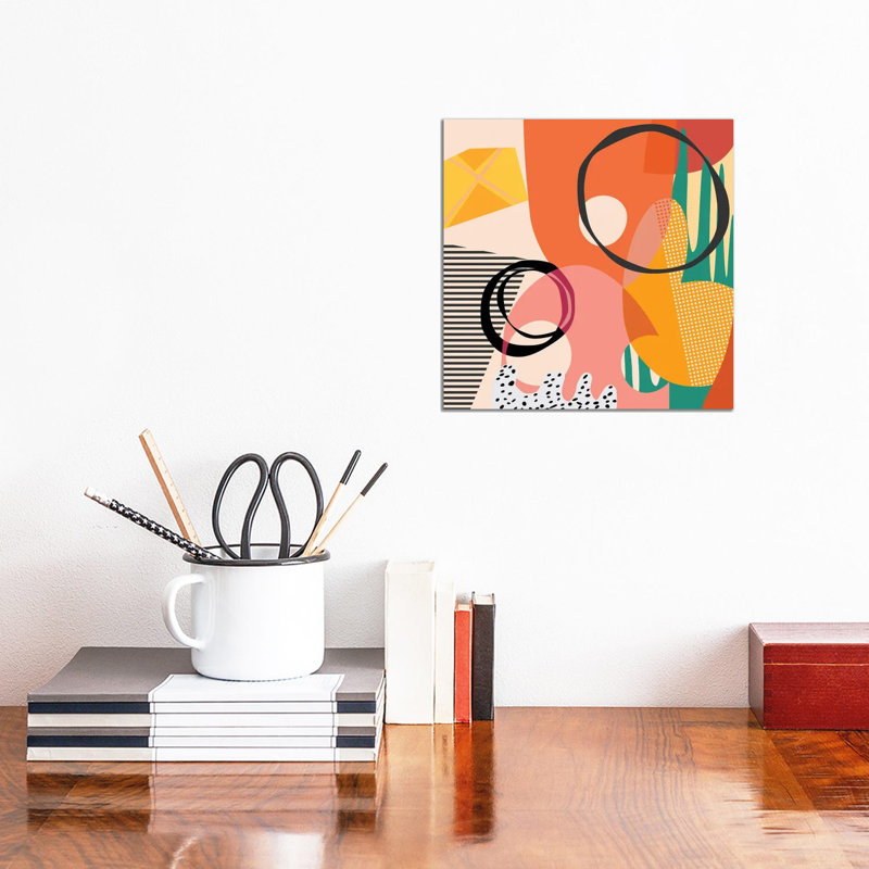 Meeting Of Shapes And Patterns by Angel Estevez - Wrapped Canvas Gallery-Wrapped Canvas Giclée, 30.48 cm H x 30.48 cm W