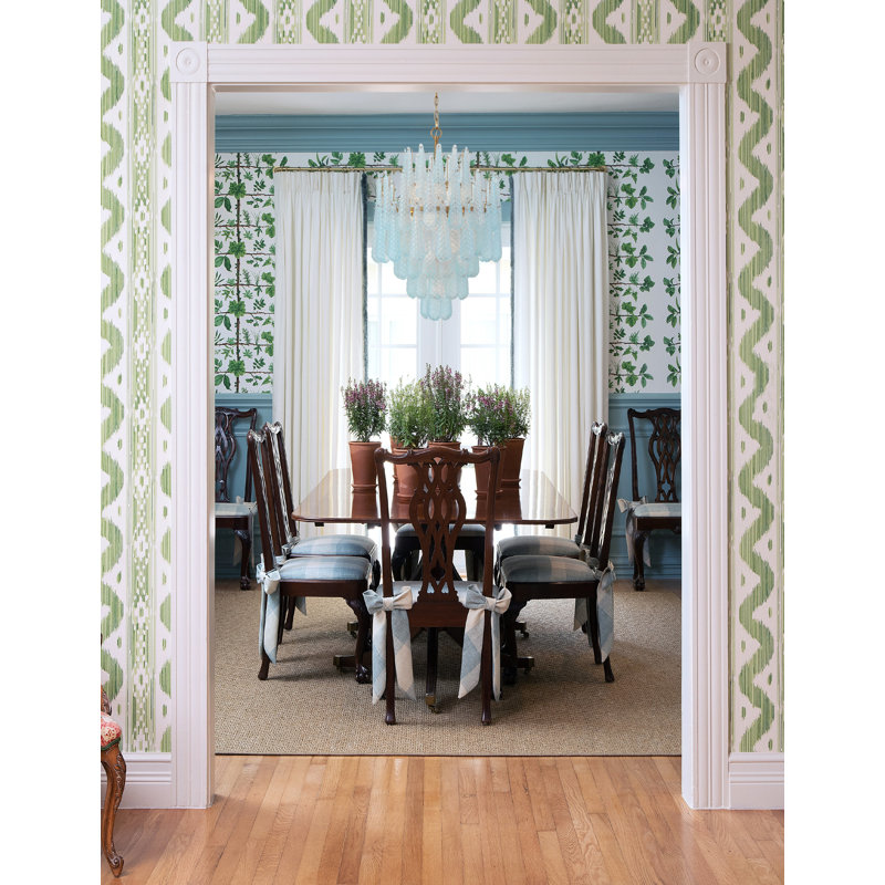 Michailo 16 Light Aged Brass Chandelier, Blue