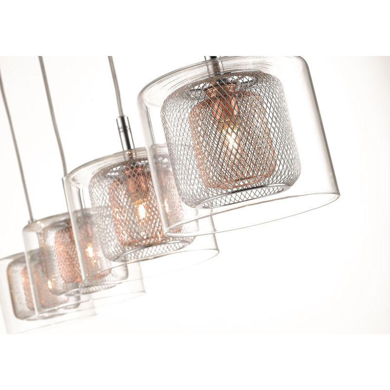 Kettering 4 - Light Glass/Metal Kitchen Island Pendant