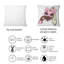 Femme avec un masque de lapin rose II - Coussin décoratif imprimé Shabby Elegance-1968426567