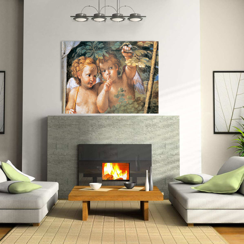 Carracci - No Frame Print on Wood, 74cm H x 100cm W x 1.8cm D