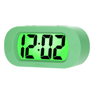 Digital Electric Alarm Tabletop Clock Green