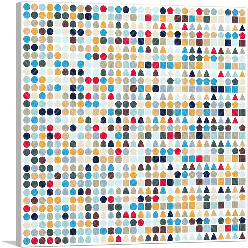 Mid-Century Modern Transforming Daily Pills - impression sur toile tendue, H 36 po x l 36 po x 1,5 po