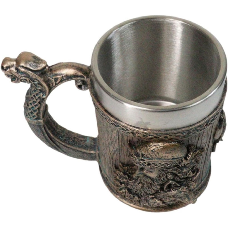 Mythologie nordique Viking Berserker Warrior avec loup tasse à café 16 oz