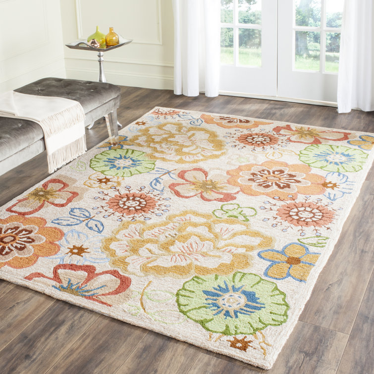 Tapis beige / rouge Josephine