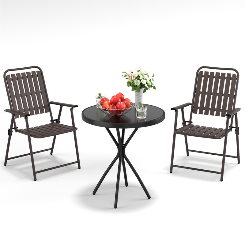 Ensemble de mobilier d'extérieur 3 pièces