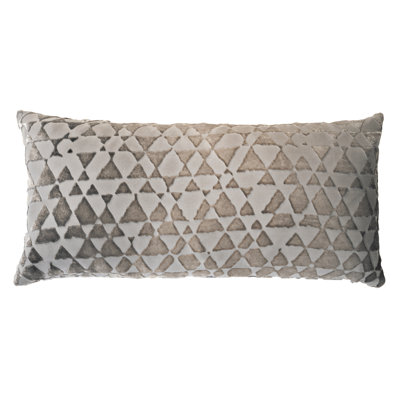 Triangles Mini Rectangle Velvet Pillow Cover & Insert