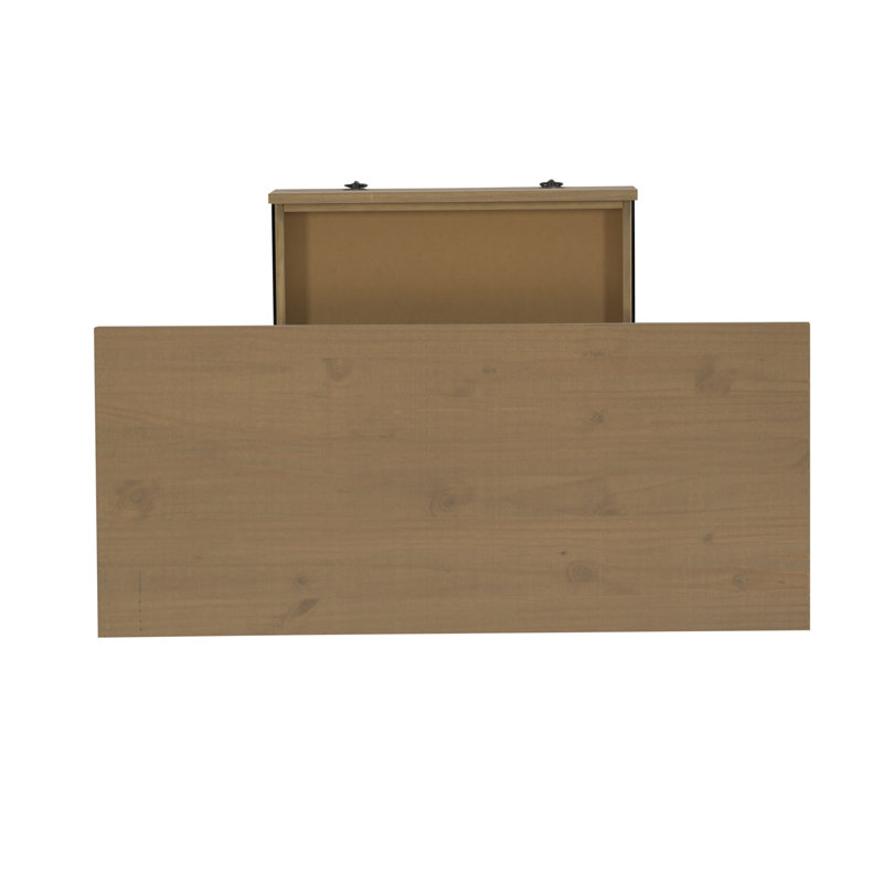 Bureau en bois avec 1 tiroir Soule, Driftwood