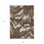 Tapis intérieur beige lavable abstrait 3 pi x 5 pi brun