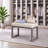 27 Inch Wide Rectangle Ottoman Bench, Beige Linen Look Fabric Footstool with Solid Wood Frame, Upholstered Accent Bench for Living Room, Bedroom, Entryway