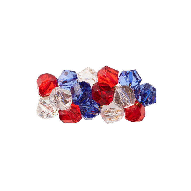 Pop Rocks Napkin Ring, Red/White/Blue