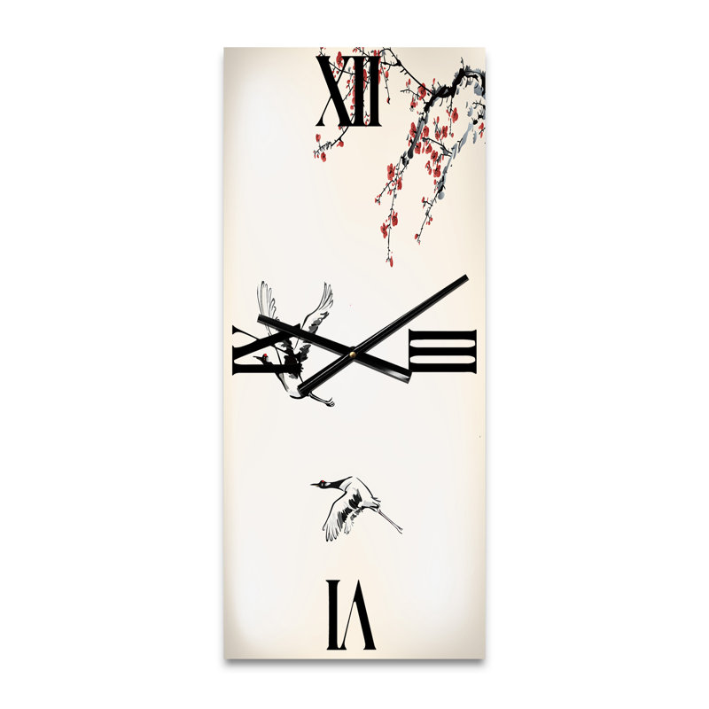 Sweet Winter Birds - Horloge murale traditionnelle, Grand