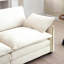 Ensemble de salon moderne 3 pièces, deux canapés 2 places et un canapé 3 places, grand canapé rembourré à assise profonde avec coussin et coussin en velours côtelé