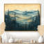 «Mountains Natures Layers In Blue Winter I», art mural montagnes-1441909155-1532685943-1532685949