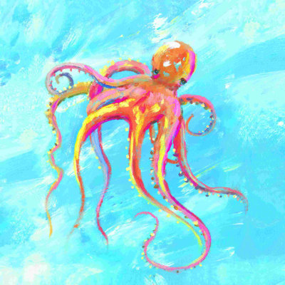 " Cute Octopus Painting "