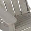 Très grande chaise Adirondack pliante en bois gaufré avec confort pré-assemblé
