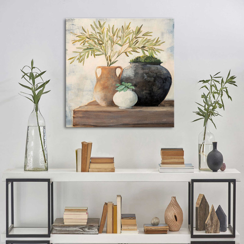 "Calm Still Life II" par Julia Purinton, reproduction sur toile, H 18 po x l 18 po x P 1 po